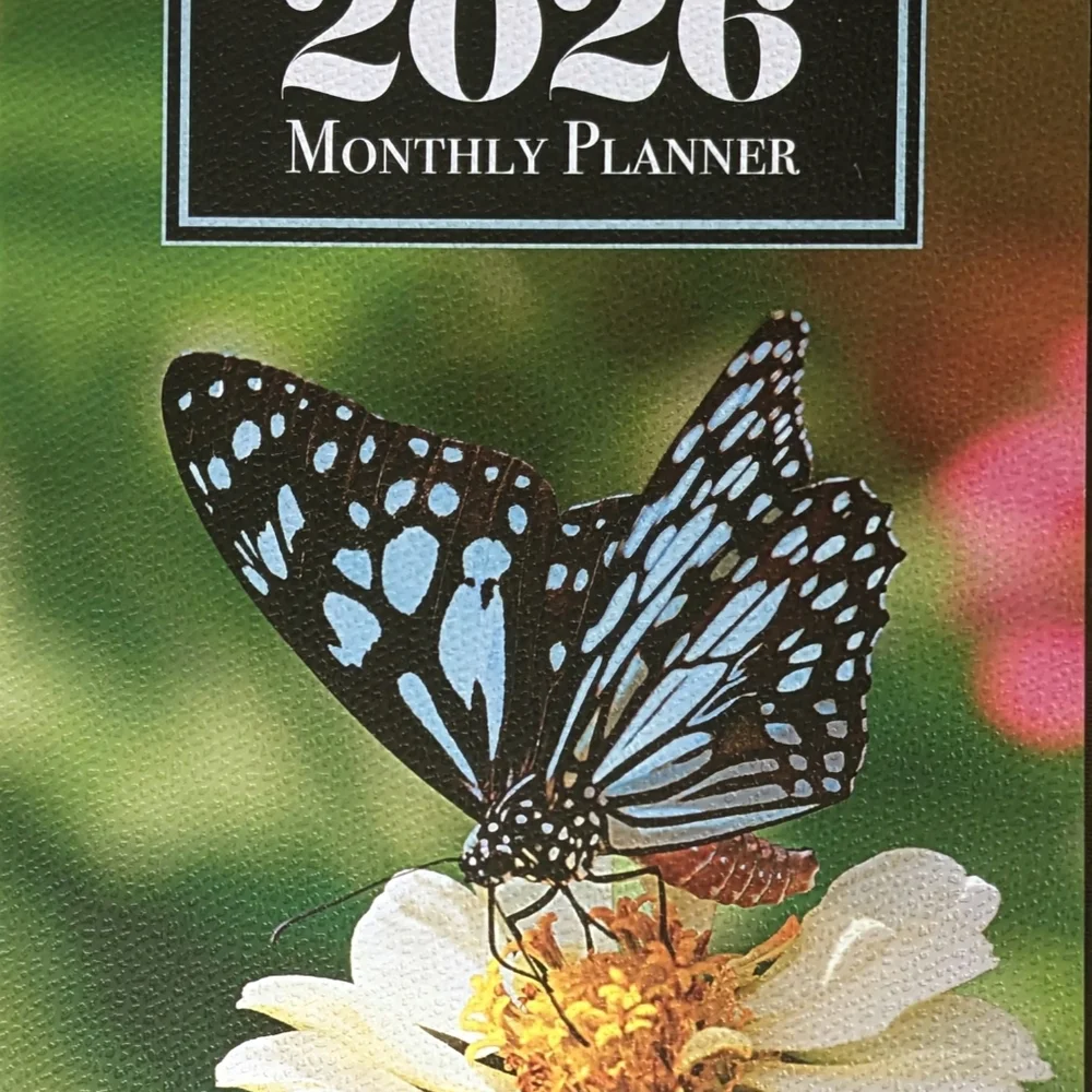 2026 Calendar BUTTERFLIES 16 Month Hanging Wall 11
